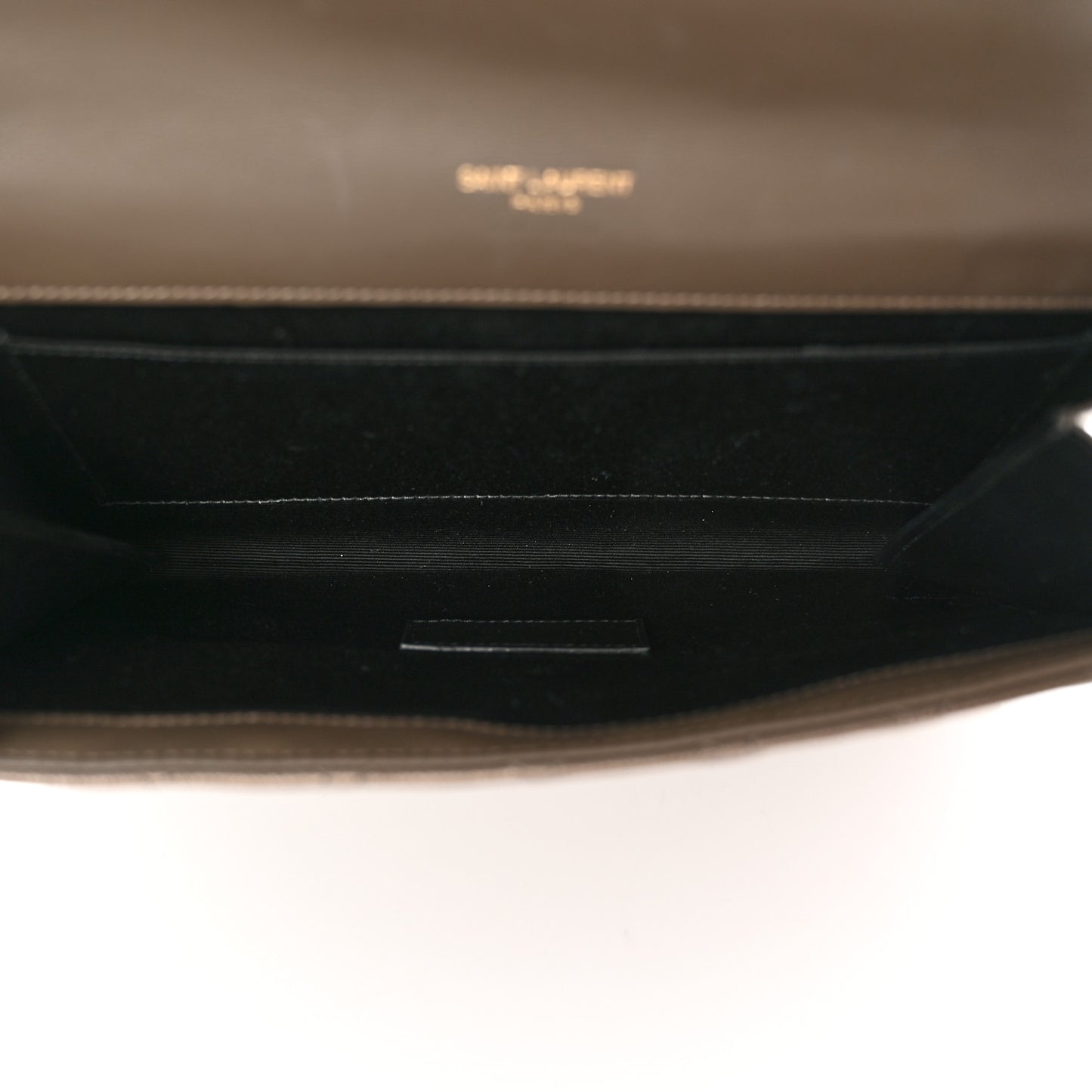 Grain De Poudre Textured Mixed Matelasse Triquilt Monogram Clutch Piombo