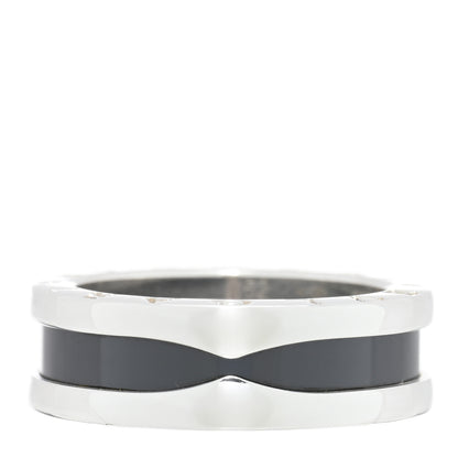 Bulgari Sterling Silver Ceramic Save The Children One-Band Ring 52 6 3 of 4