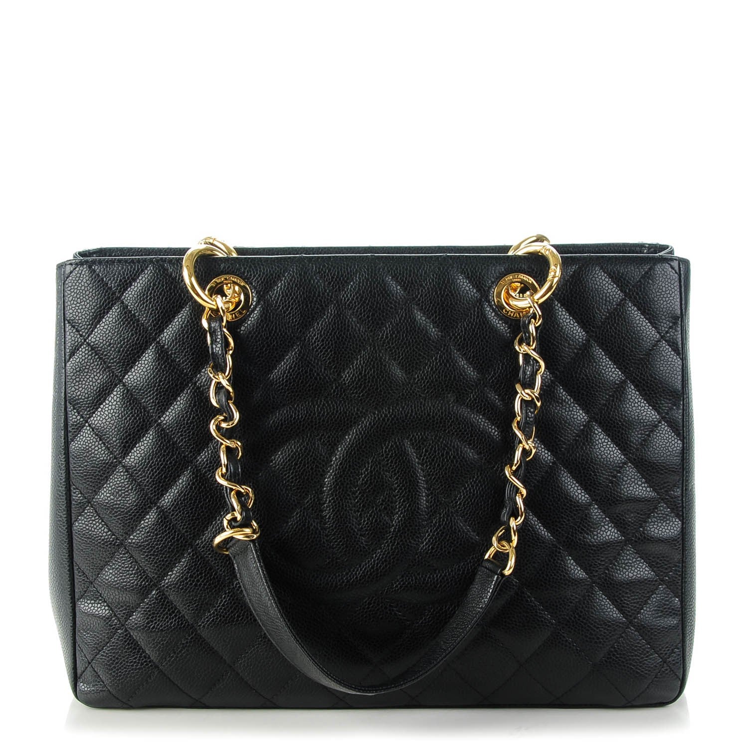 Chanel Caviar Quilted Grand Shopping Tote GST Black 1 of 7
