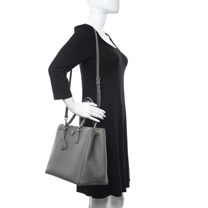 Prada Saffiano Large Galleria Double Zip Tote Marmo 2 of 16