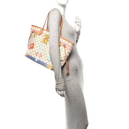 Louis Vuitton Damier Azur Summer Trunks Neo Neverfull MM 2 of 10
