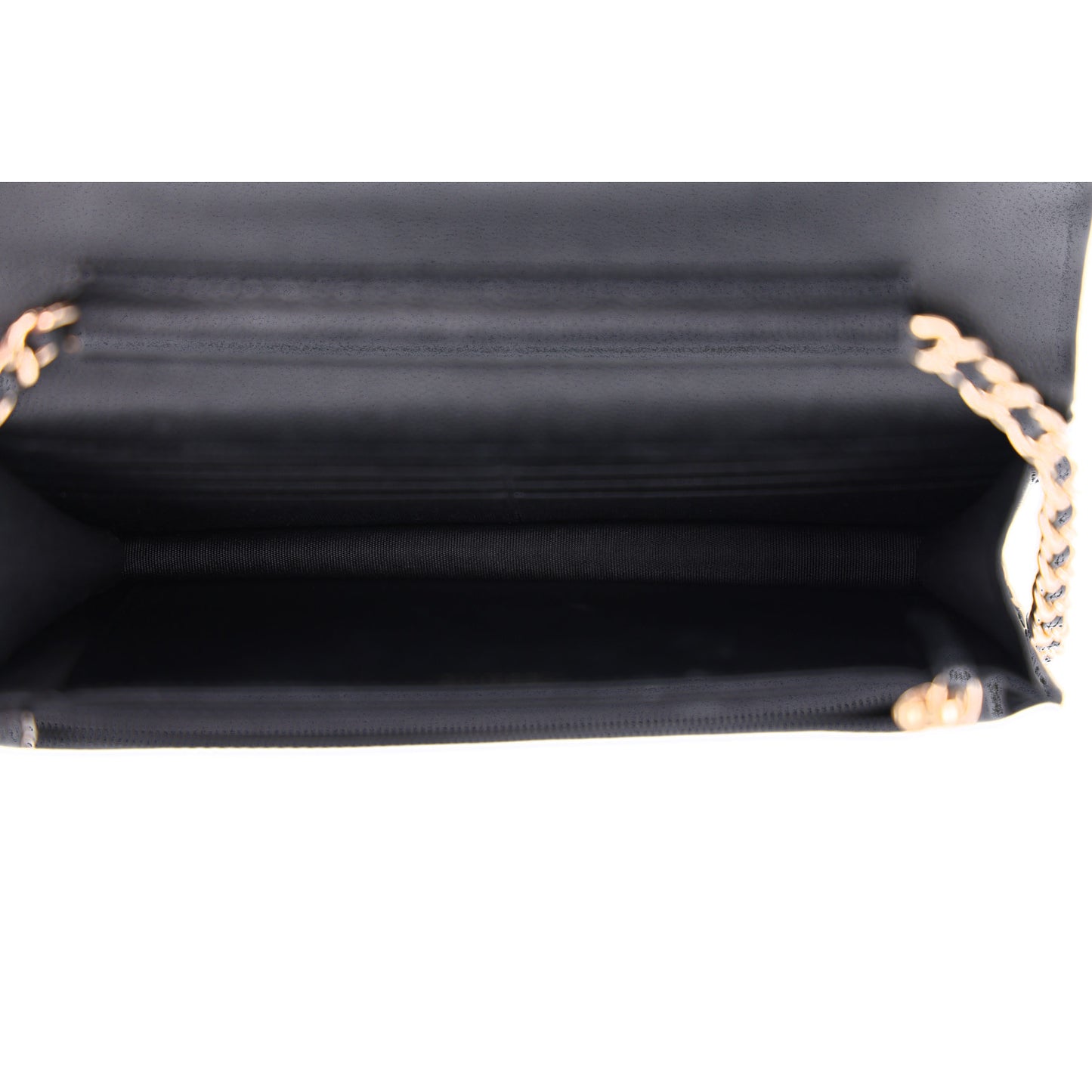 Caviar Quilted French New Wave Chain CC Wallet On Chain WOC Black