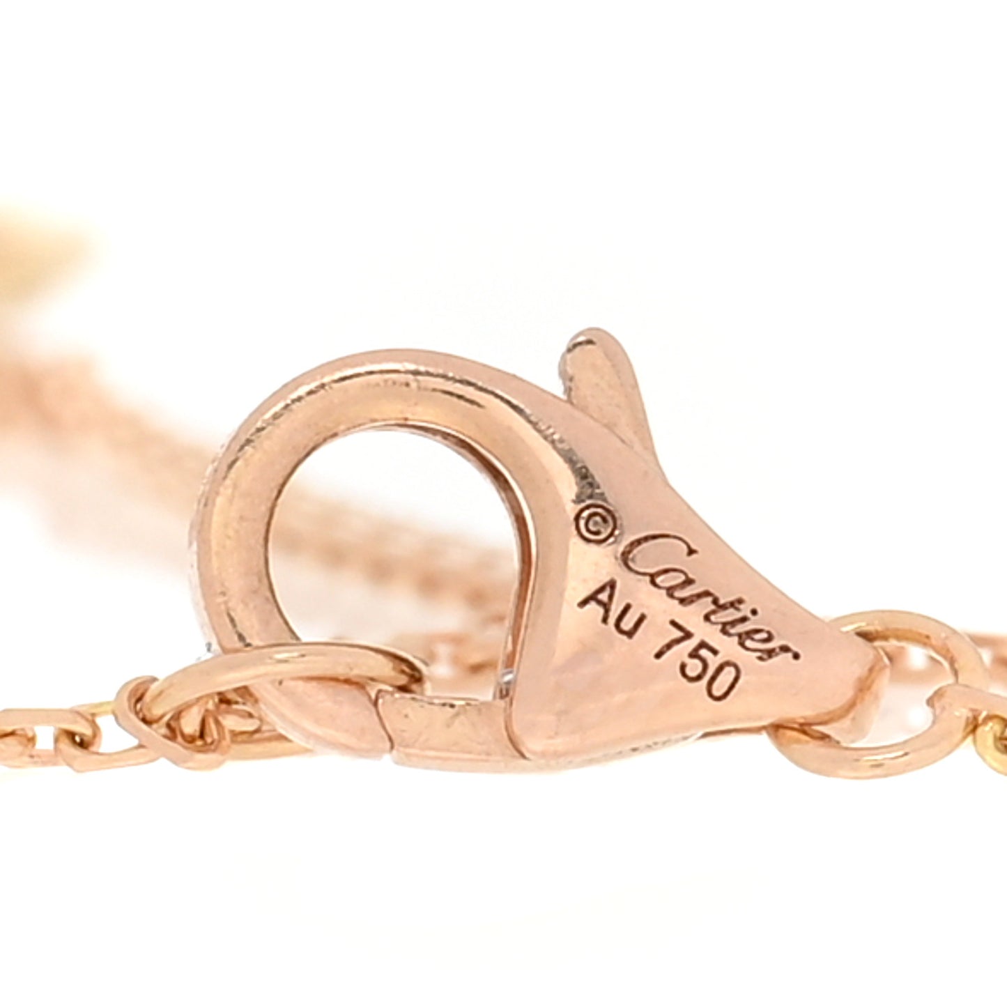 18K Pink Yellow White Gold Trinity Bracelet