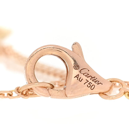 Cartier 18K Pink Yellow White Gold Trinity Bracelet 3 of 4