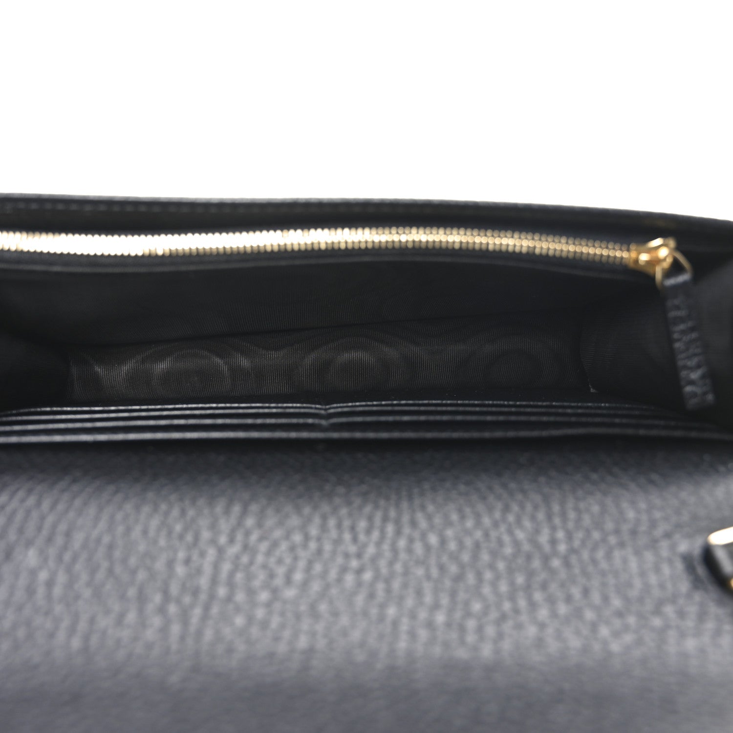 Gucci Calfskin Mini GG Marmont Chain Wallet Black 5 of 10