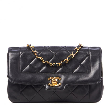 Chanel Lambskin Quilted Small Single Flap Black 1 of 9