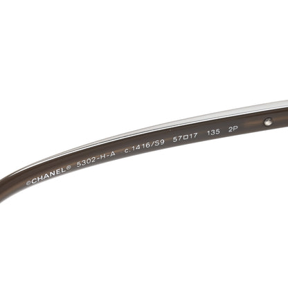 Chanel Acetate Butterfly Winter Pearl Sunglasses 5302-H-A Brown 5 of 7