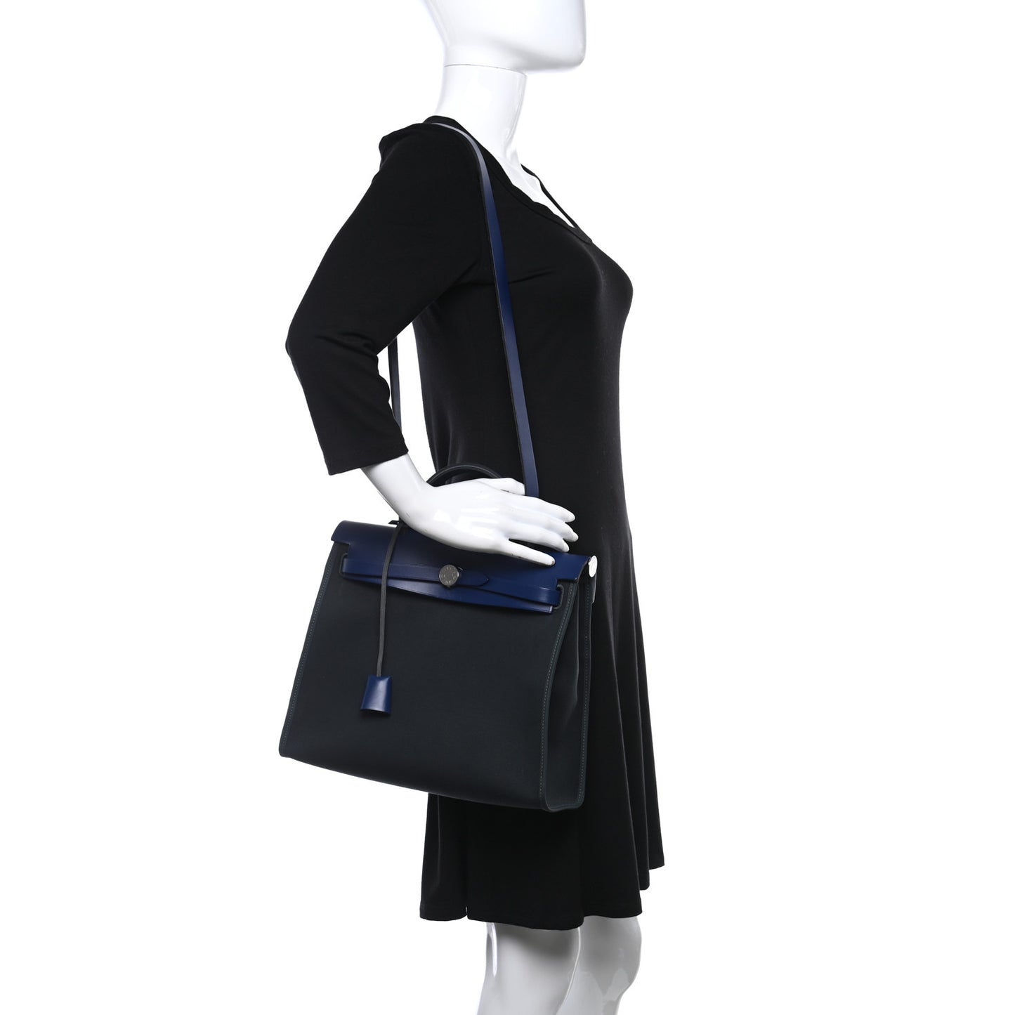 Vache Hunter Toile Herbag Zip 31 PM Bleu Brighton Bleu Saphir