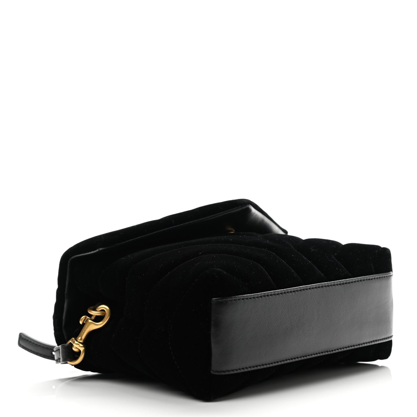 Velvet Y Quilted Monogram Toy Loulou Chain Satchel French Black