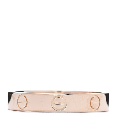 Cartier 18K Pink Gold 3.5mm LOVE Wedding Band Ring 54 6.75 1 of 4