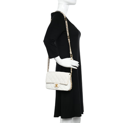 Chanel Caviar Quilted Mini CC You Flap White 2 of 21