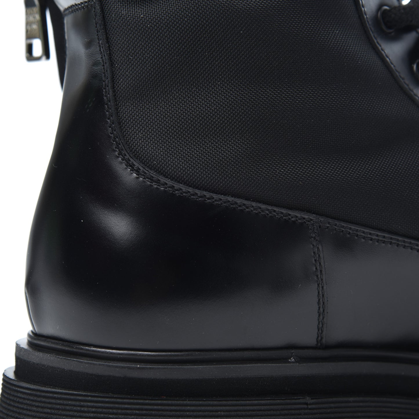 Spazzolato Roi Technical Nylon Metal Triangle Logo Mens Pouch Pocket Combat Boots 9.5 Black
