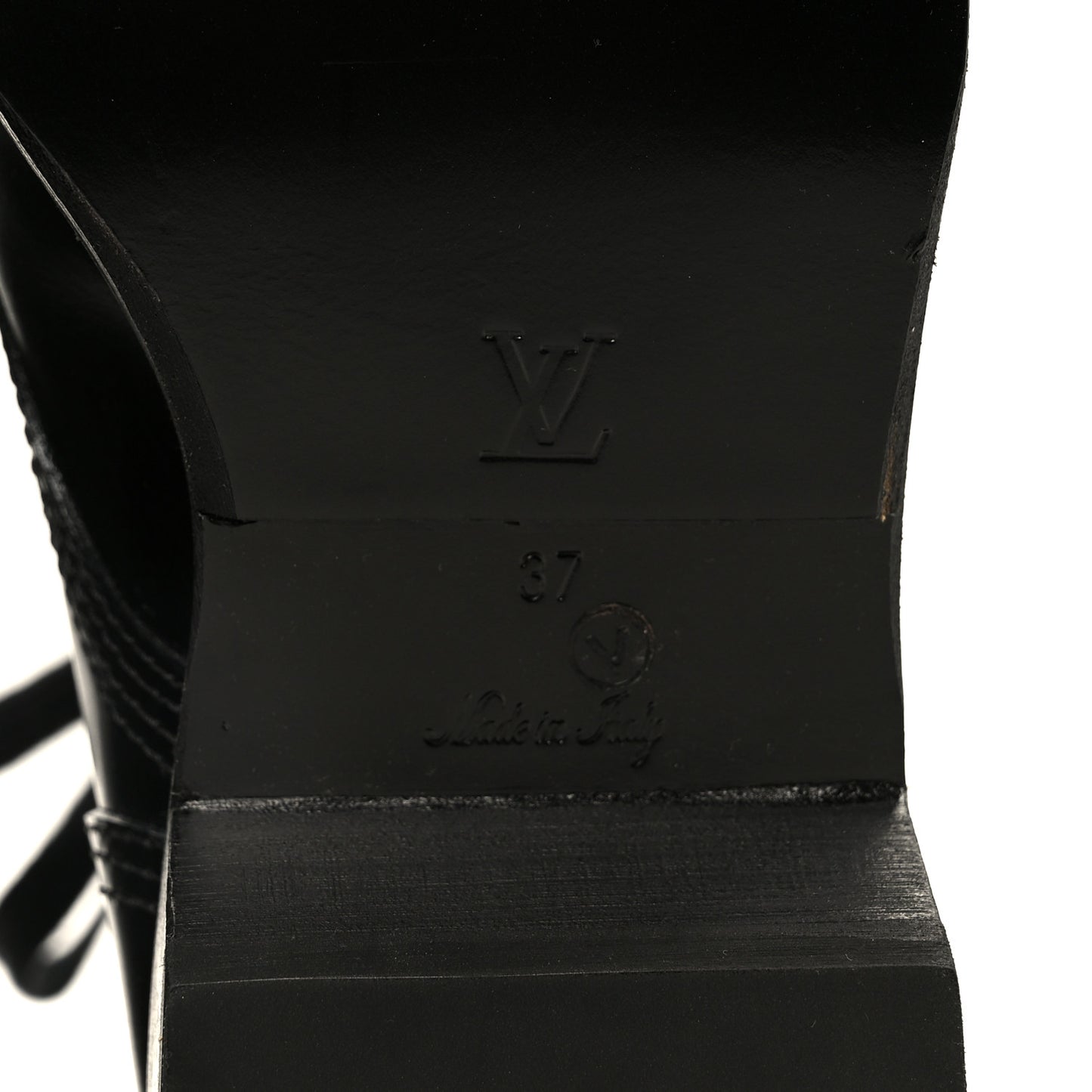 Calfskin Monogram Metropolis Flat Ranger Boots 37 Black