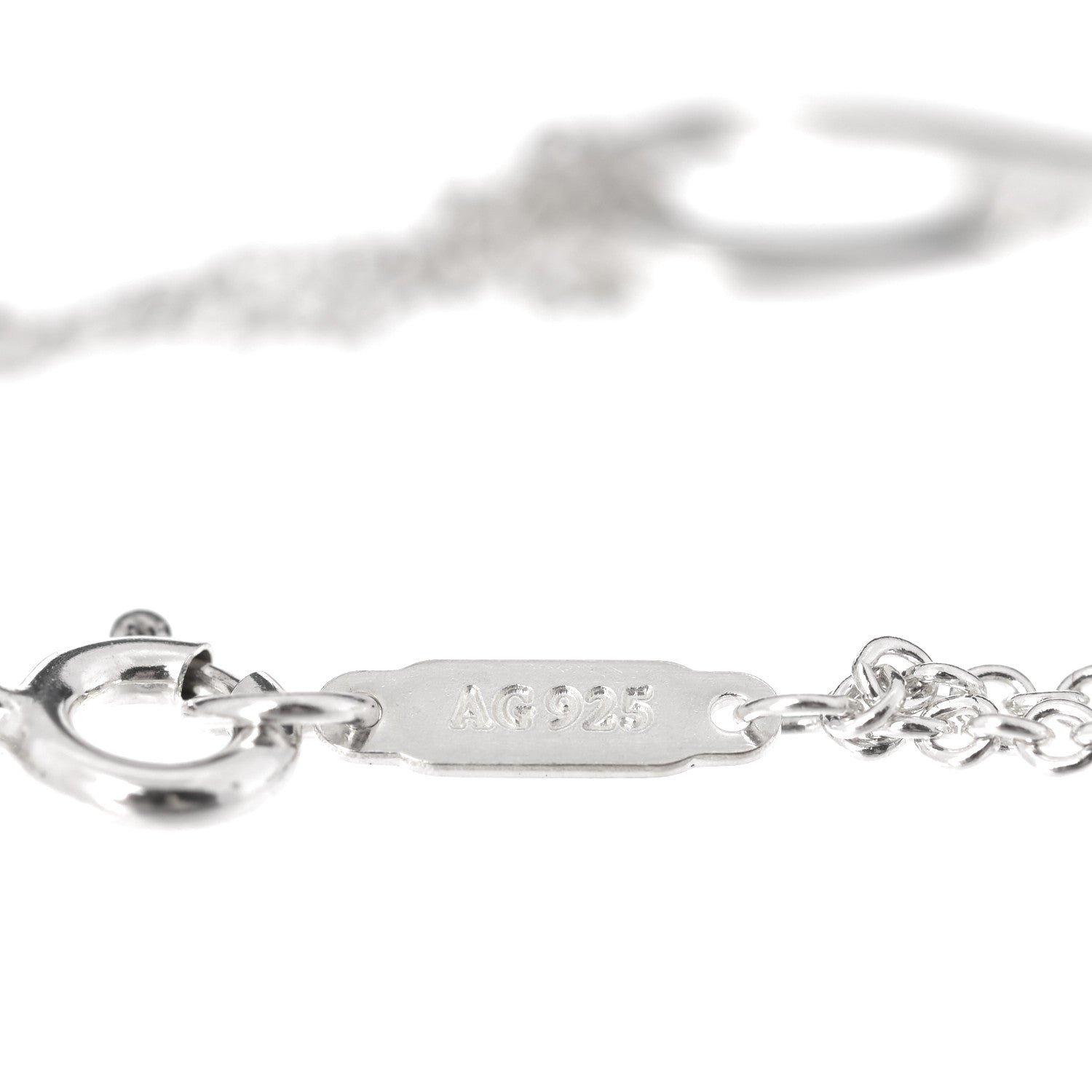 Tiffany Sterling Silver Infinity Double Chain Bracelet 4 of 5