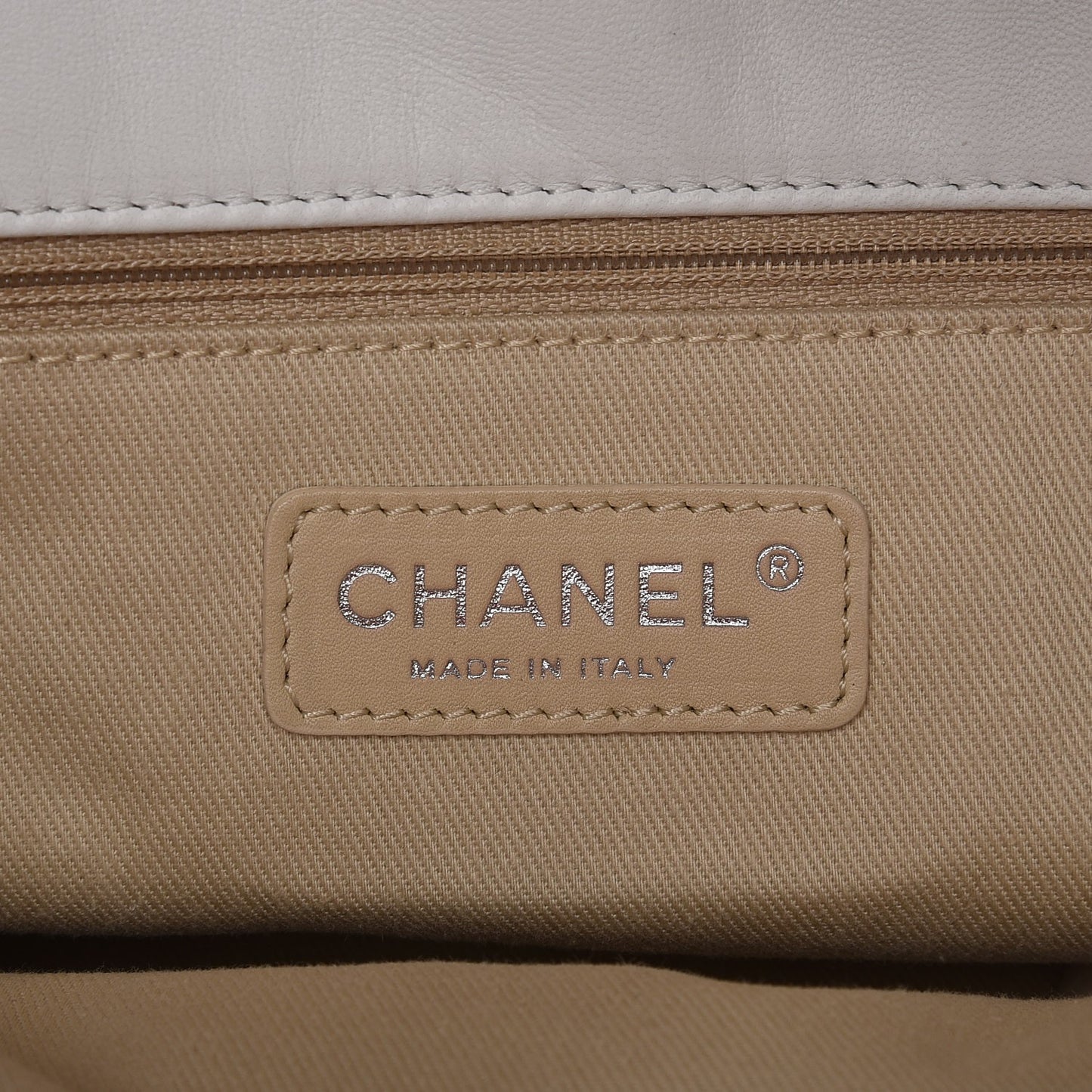 Lambskin Quilted VIP Flap White