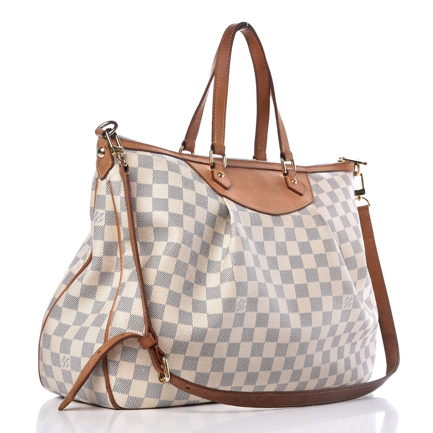Louis Vuitton Damier Azur Siracusa GM 4 of 22