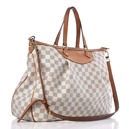 Louis Vuitton Damier Azur Siracusa GM 4 of 22