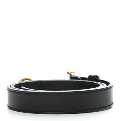 Gucci Calfskin Horsebit Skinny Belt 85 34 Black 2 of 4