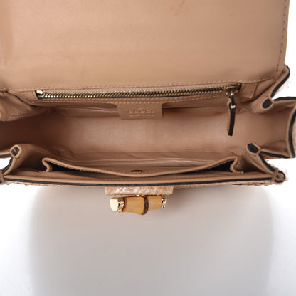 Gucci Python Small New Bamboo Top Handle Bag Beige 4 of 6