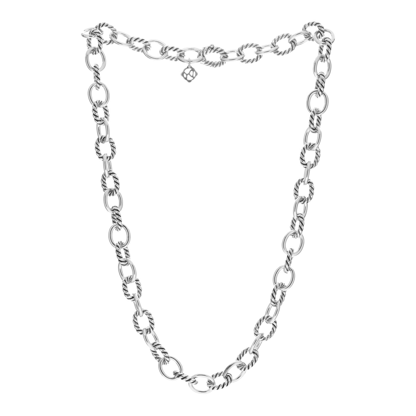 Sterling Silver 10mm Medium Oval Link Necklace