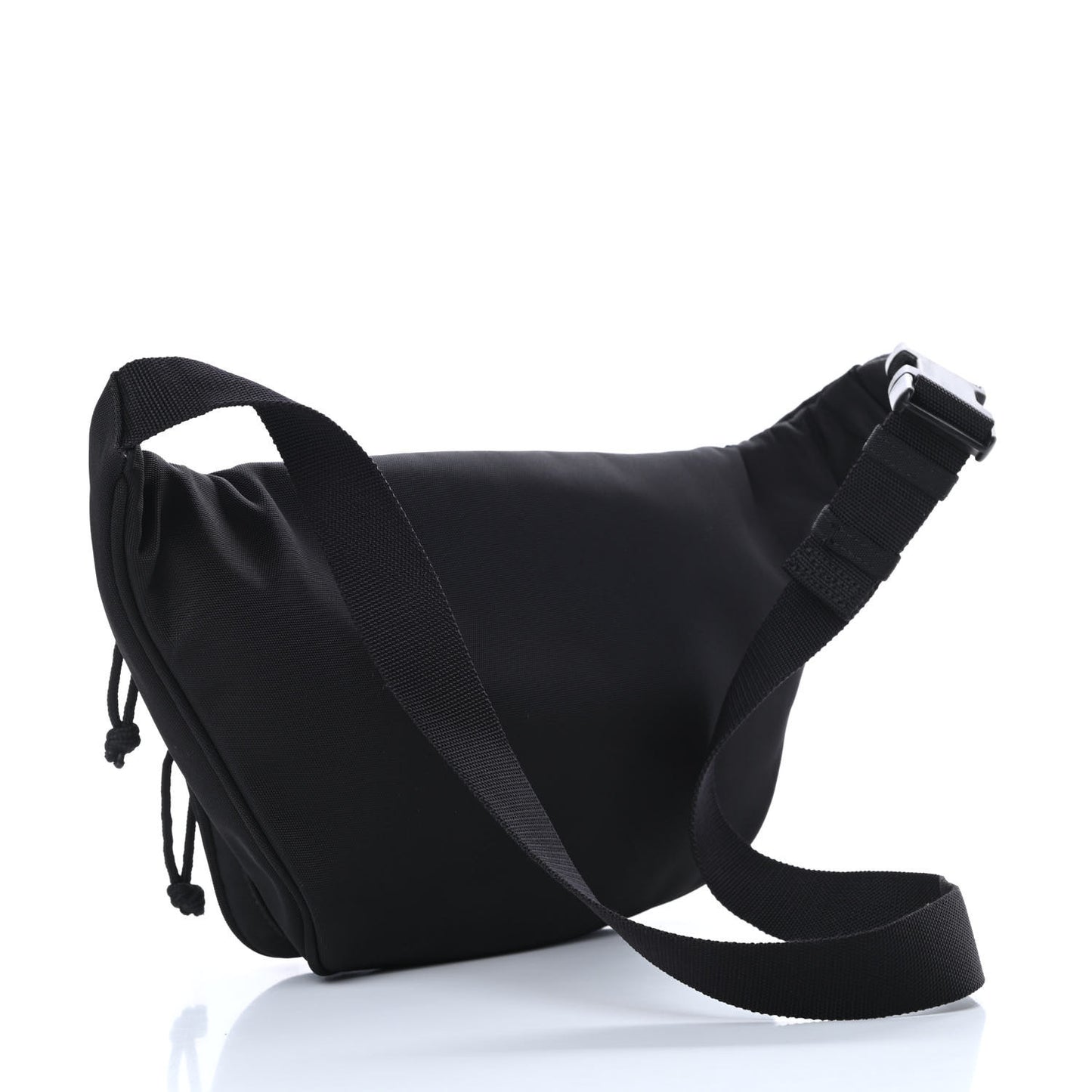 Casual Nylon Green Logo Embroidered Explorer Beltpack Black