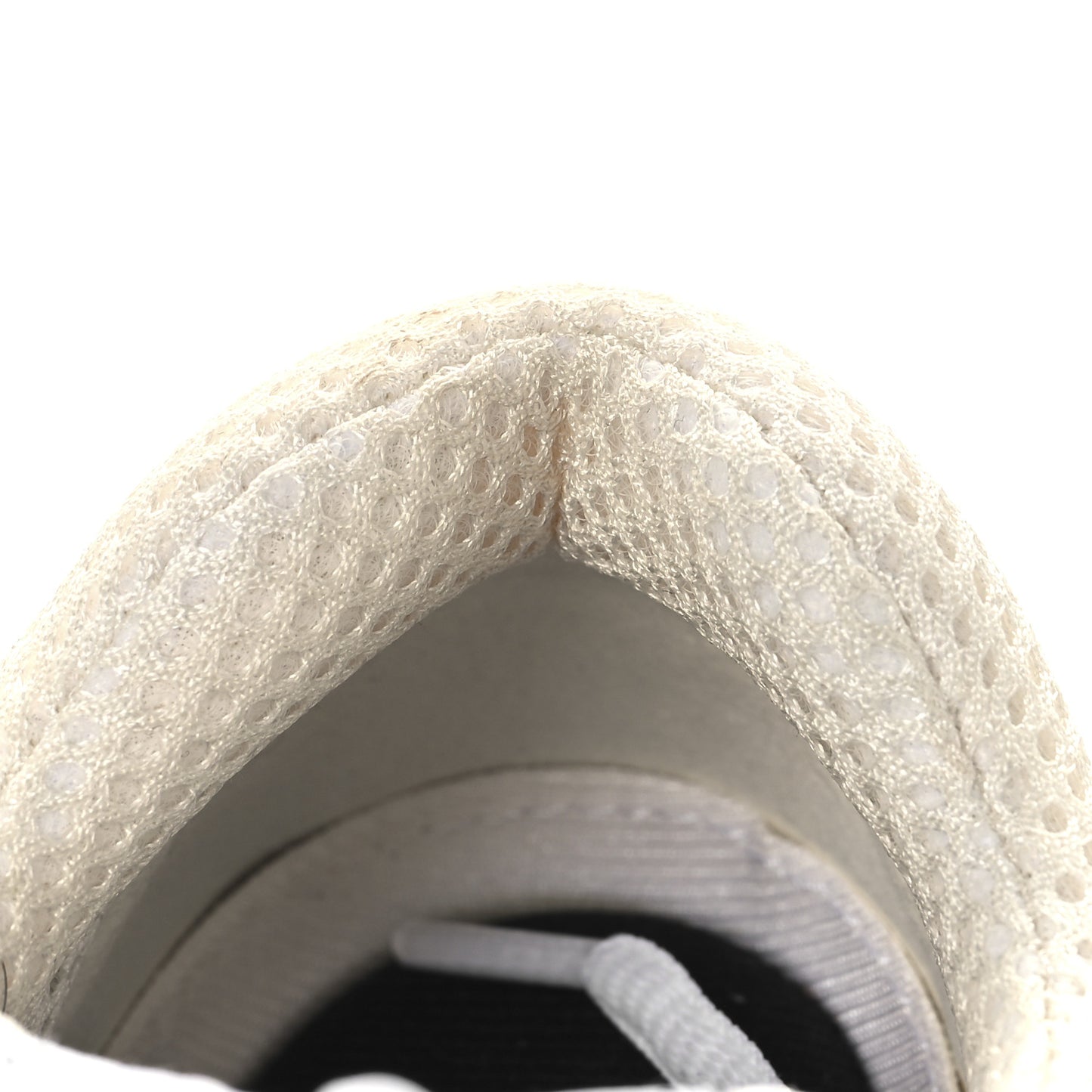 Fabric Laminated Calfskin Stretch CC Sneakers 35 White Silver