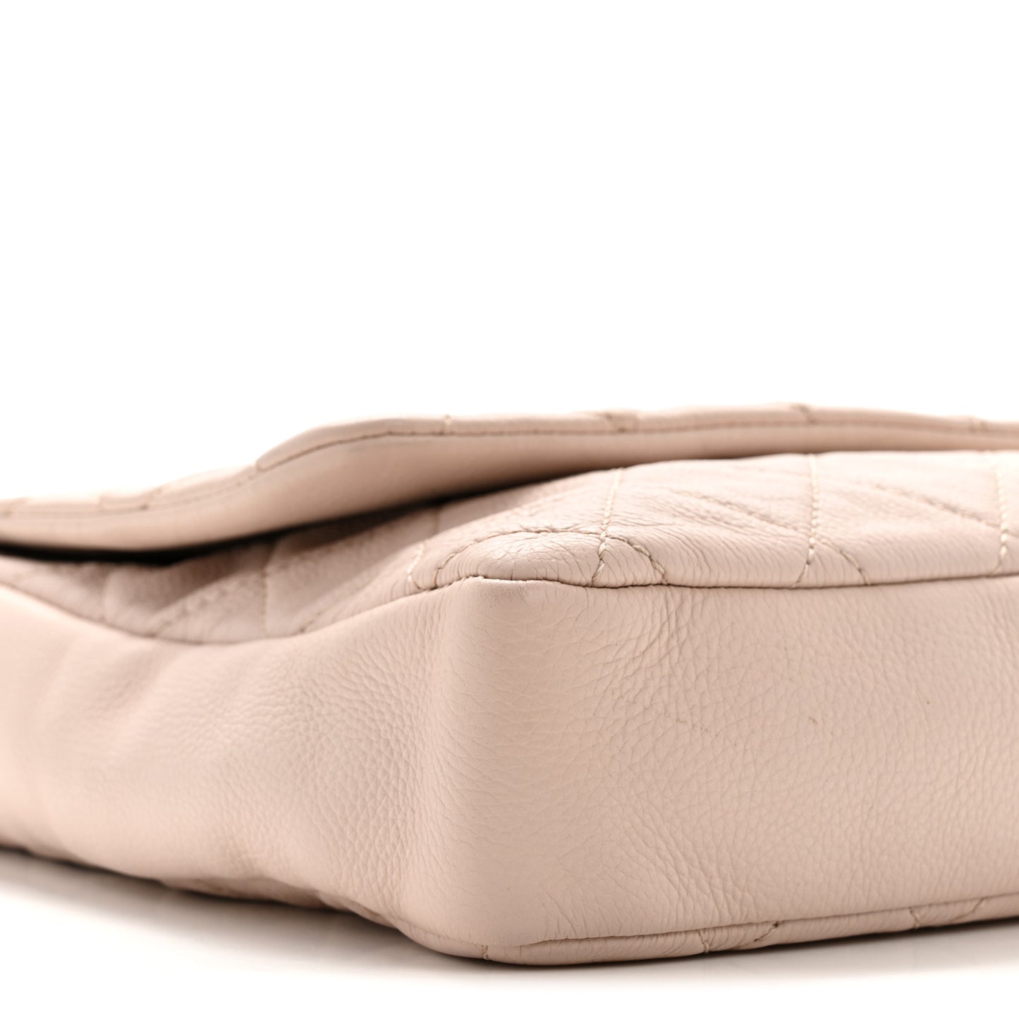 Calfskin Quilted Couture Messenger Light Pink