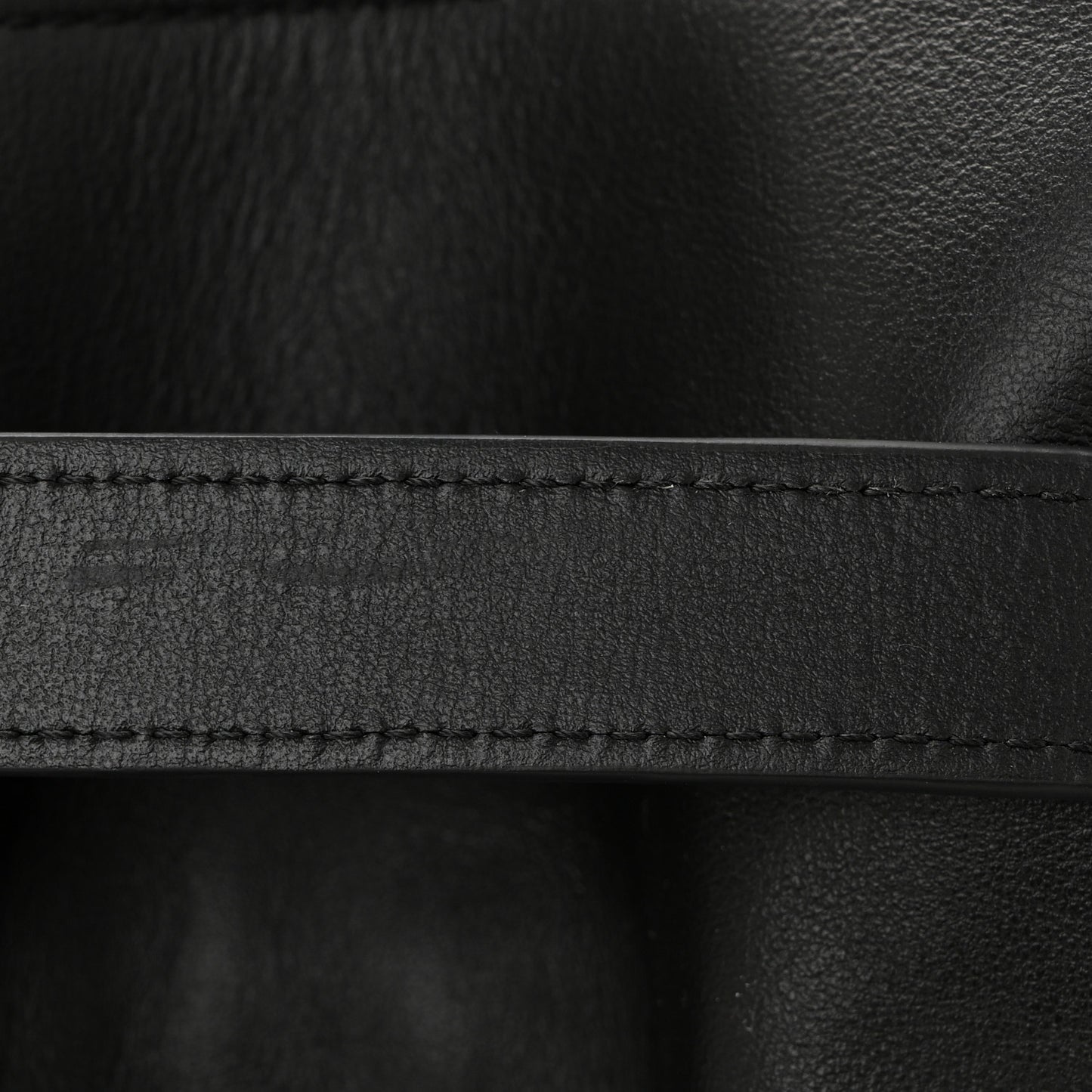 Shiny Calfskin Medium Panta Flamenco Clutch Black