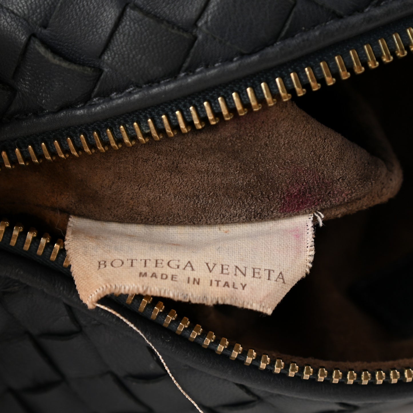 Nappa Intrecciato Large Cosmetic Case Ebano