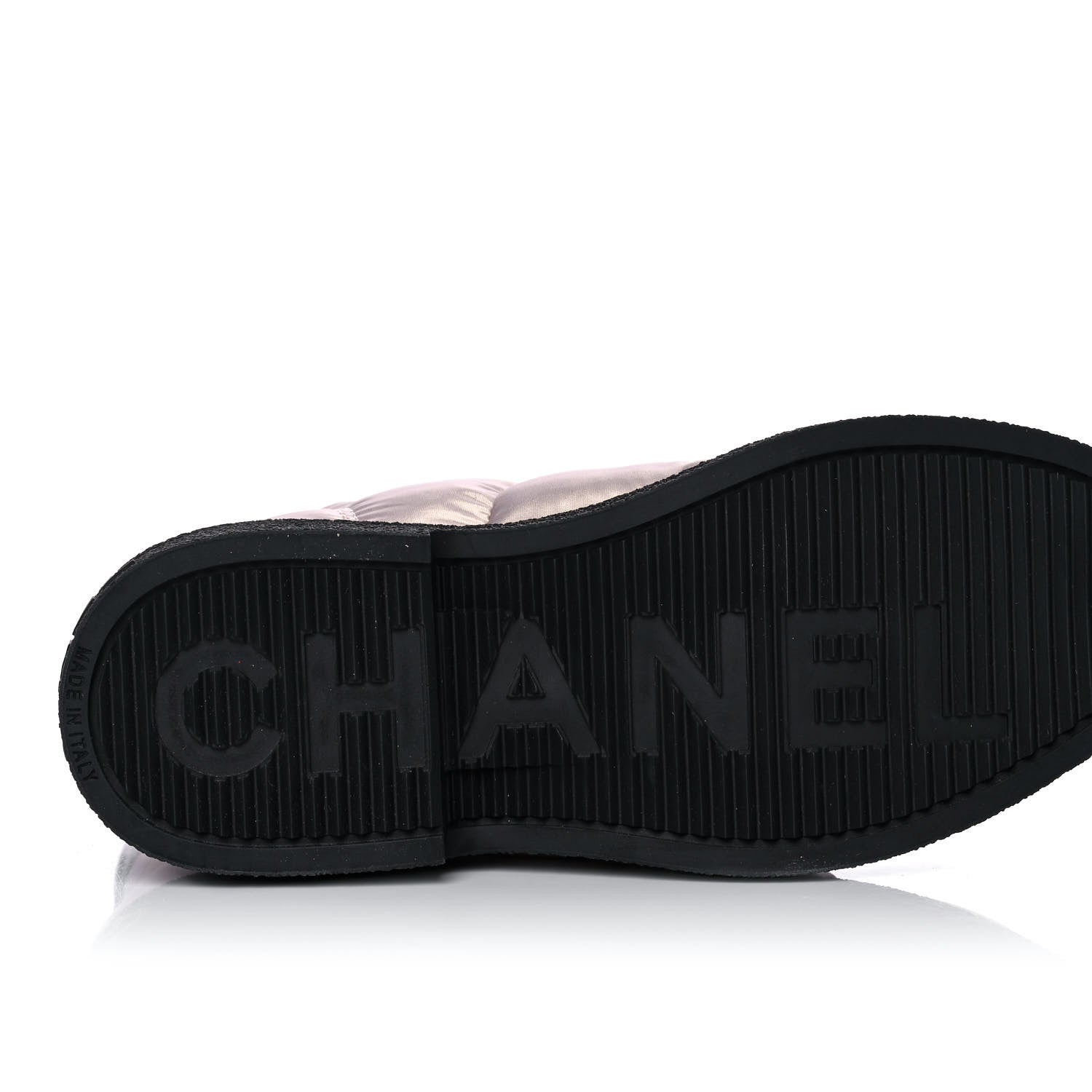 Chanel Nylon Calfskin Womens Coco Neige Short Boots 36 Pink Black 6 of 9