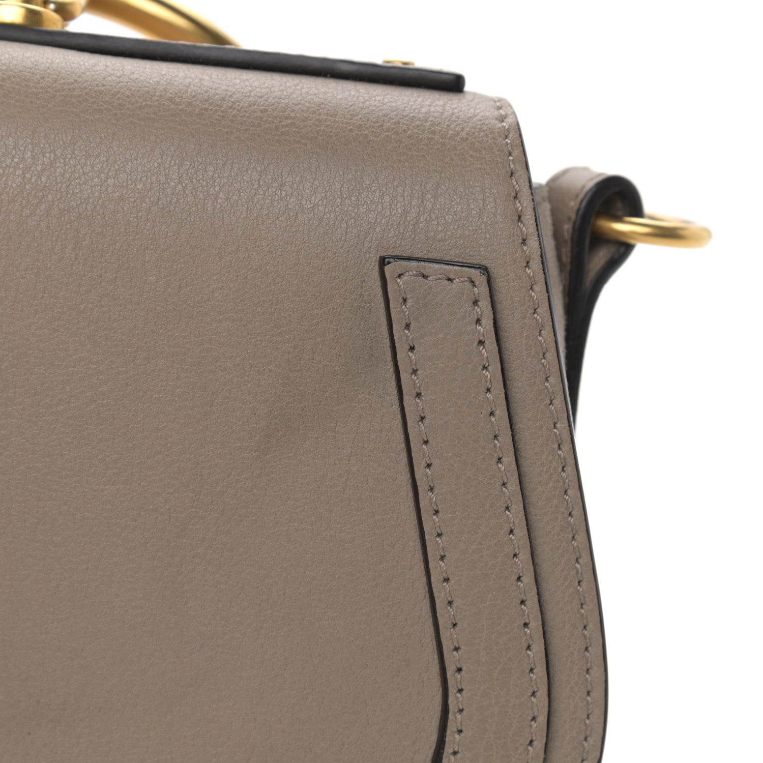 Chloe Calfskin Suede Small Nile Bracelet Bag Motty Grey 12 of 16