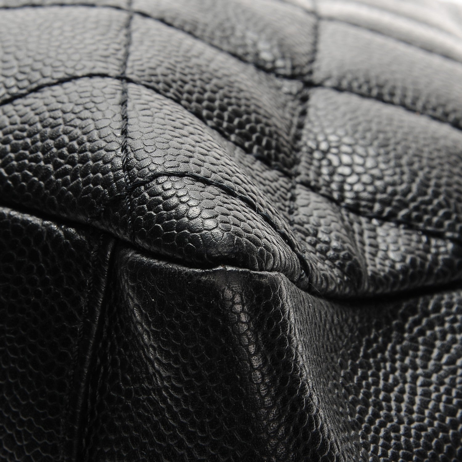 Chanel Caviar Quilted Grand Shopping Tote GST Black 9 of 12