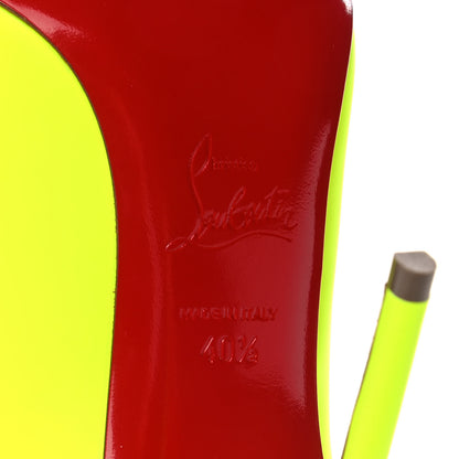 Christian Louboutin Calfskin Hot Chick 100 Pumps 40.5 Fluo 6 of 8