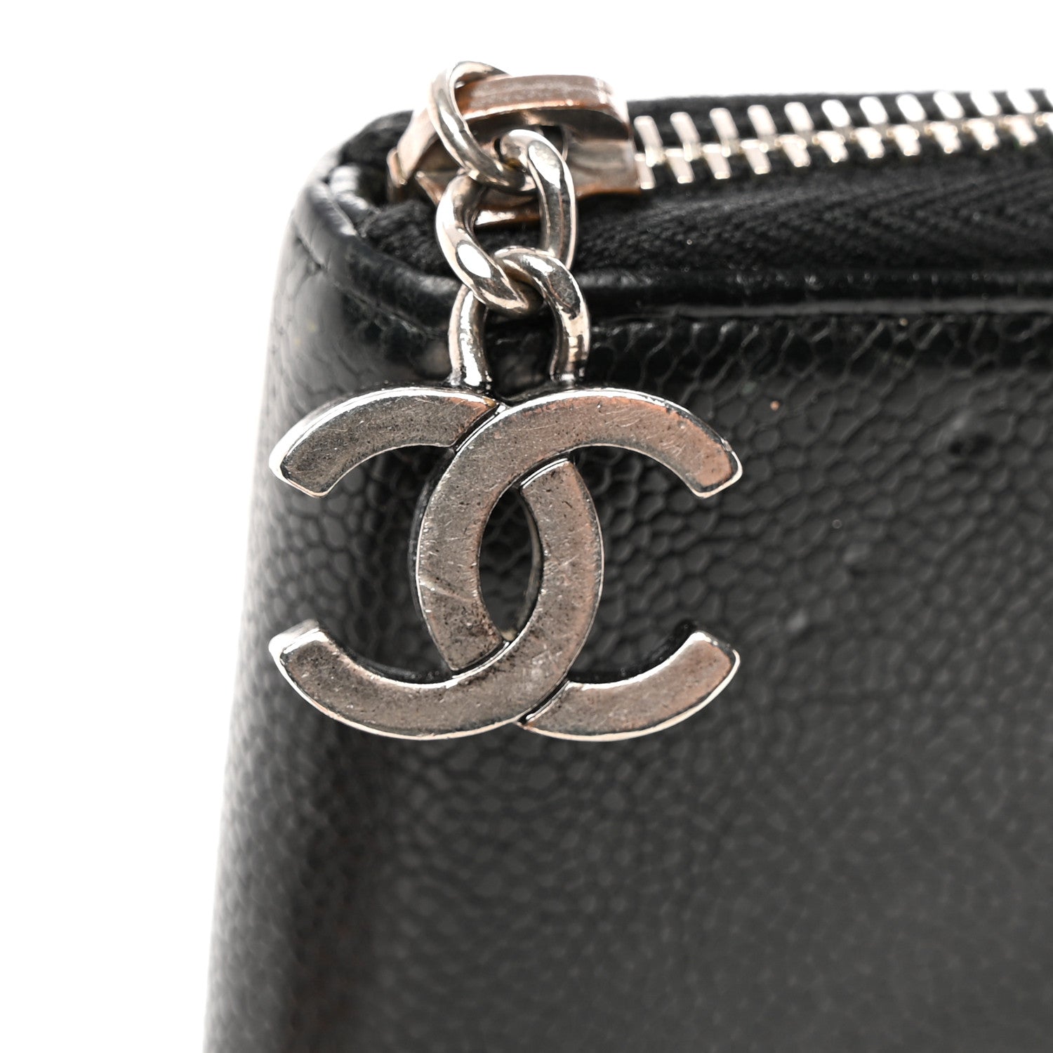 Chanel Caviar Outdoor Ligne Zip Around Wallet Black 16 of 18