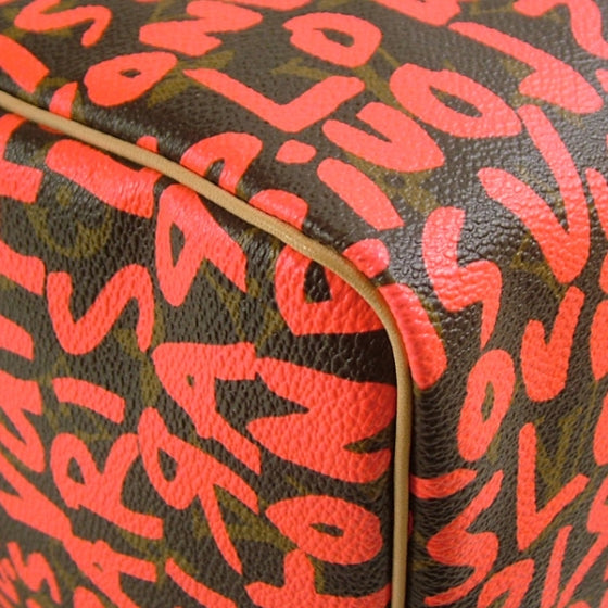 Louis Vuitton Monogram Graffiti Speedy 30 Fuchsia 6 of 9