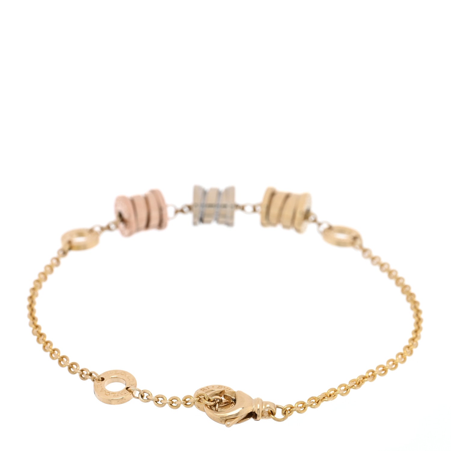 Bulgari 18K Yellow Rose White Gold B.Zero1 Bracelet 2 of 4