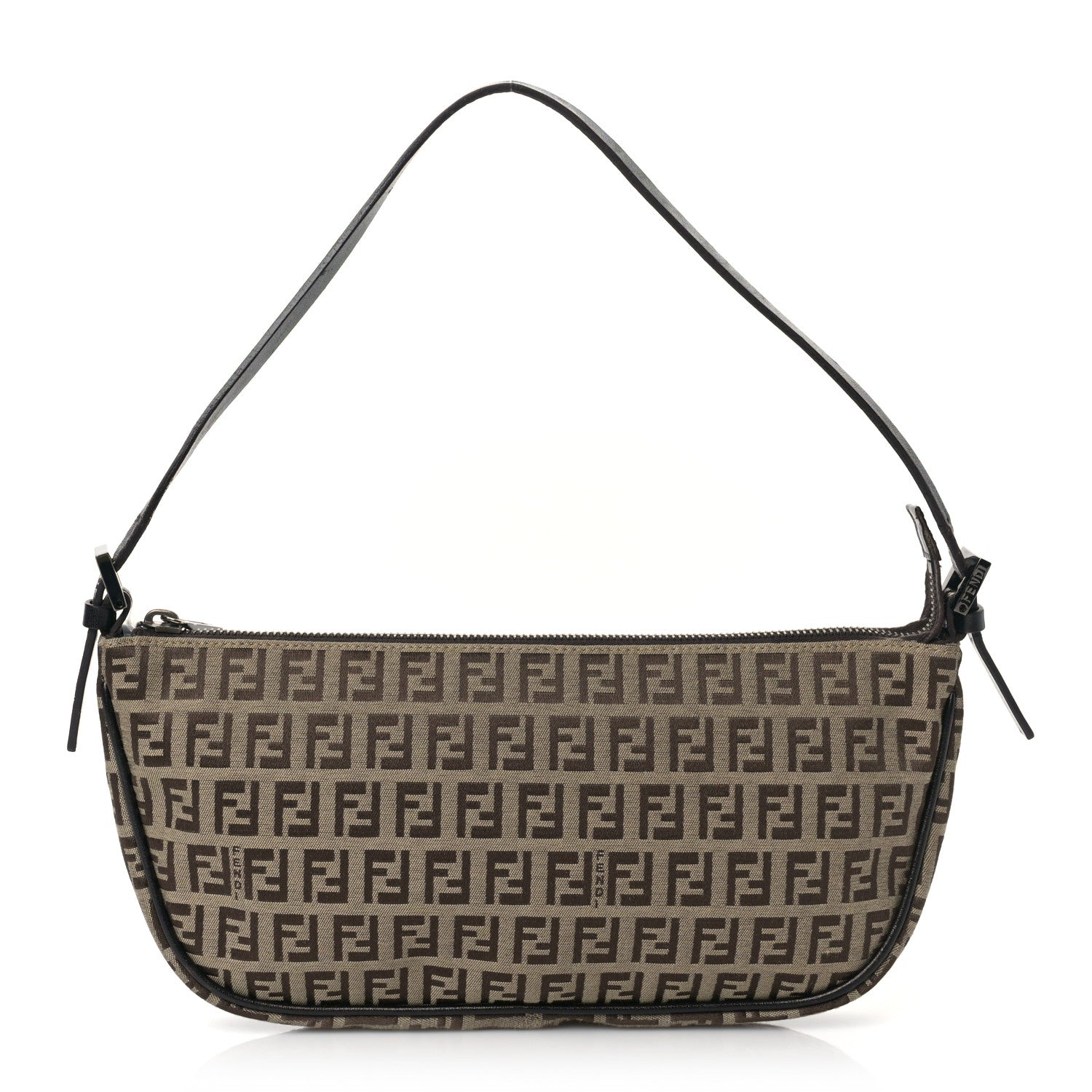 Fendi Zucchino Pochette Dark Brown 1 of 8