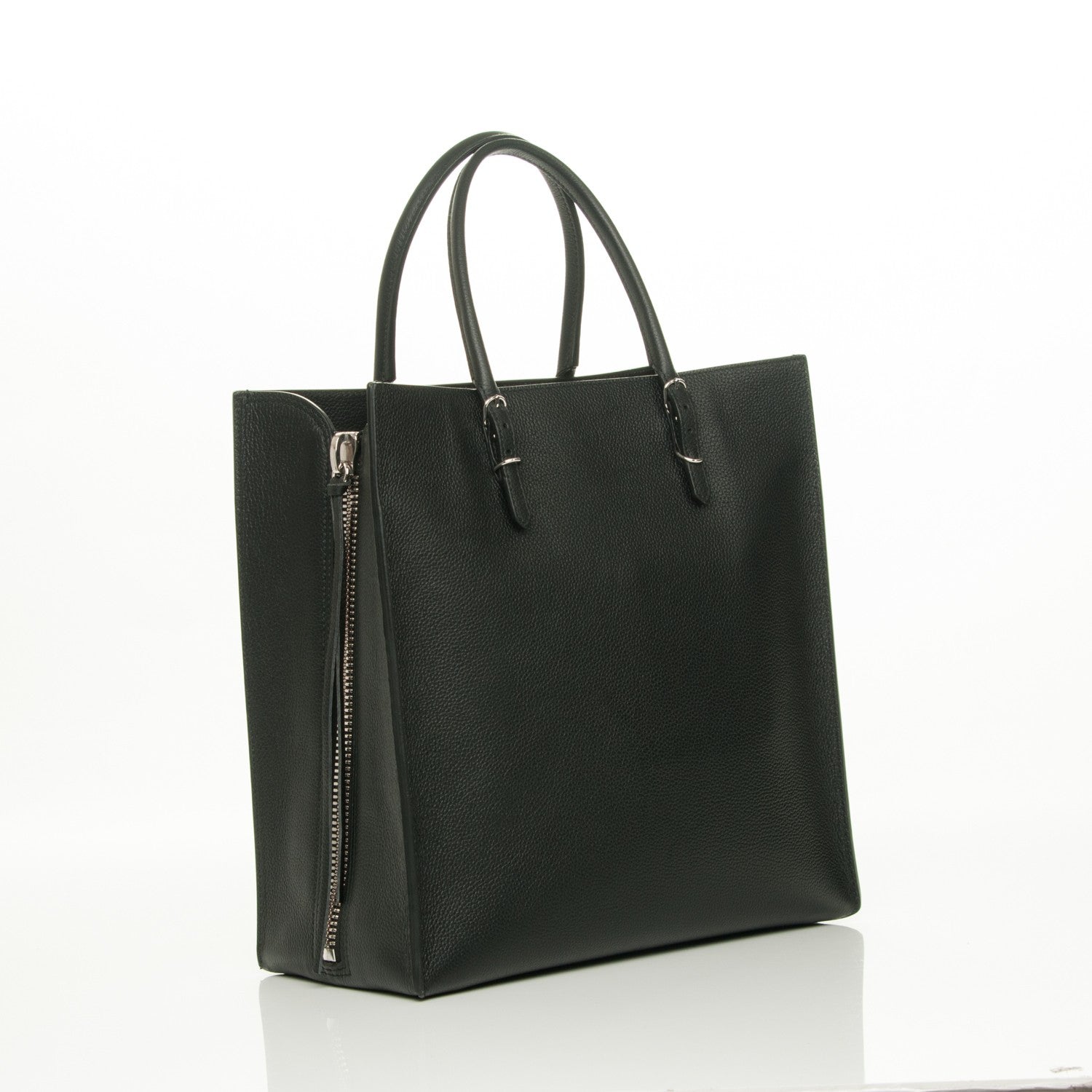 Balenciaga Calfskin Papier A5 Zip Around Tote Black 4 of 7