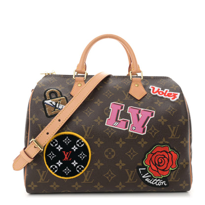 Louis Vuitton Monogram Patches Speedy Bandouliere 30 1 of 11