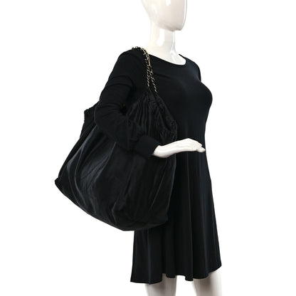 Chanel Satin XL Coco Cabas Black 2 of 9