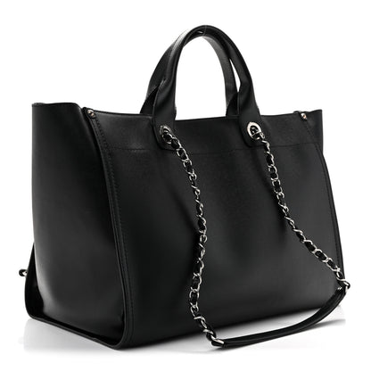 Chanel Caviar Medium Studded Deauville Tote Black 3 of 12