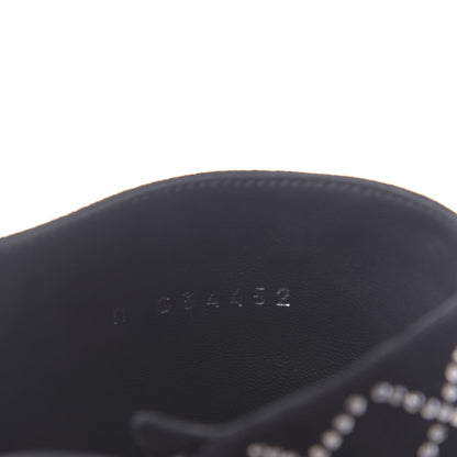 Chanel Kid Suede Strass Short Boots 39.5 Black 6 of 9