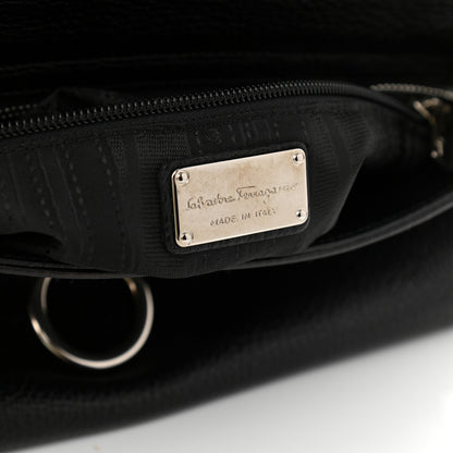 Salvatore Ferragamo Calfskin Sofia Shoulder Bag Black 6 of 10
