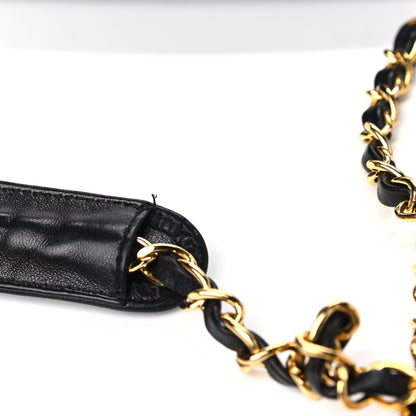 Chanel Lambskin Quilted Shoulder Bag Black 10 of 10