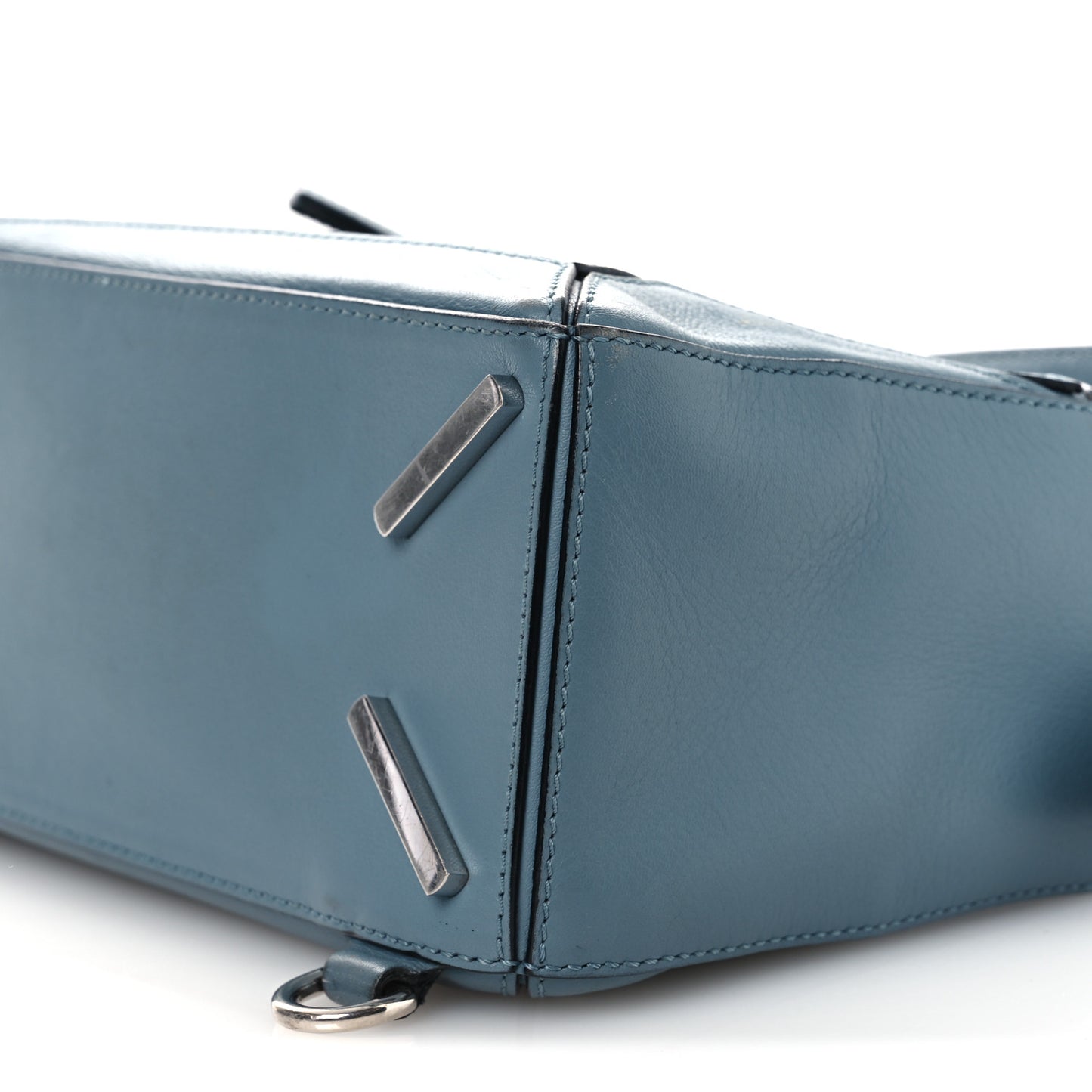 Calfskin Small Puzzle Bag Stone Blue