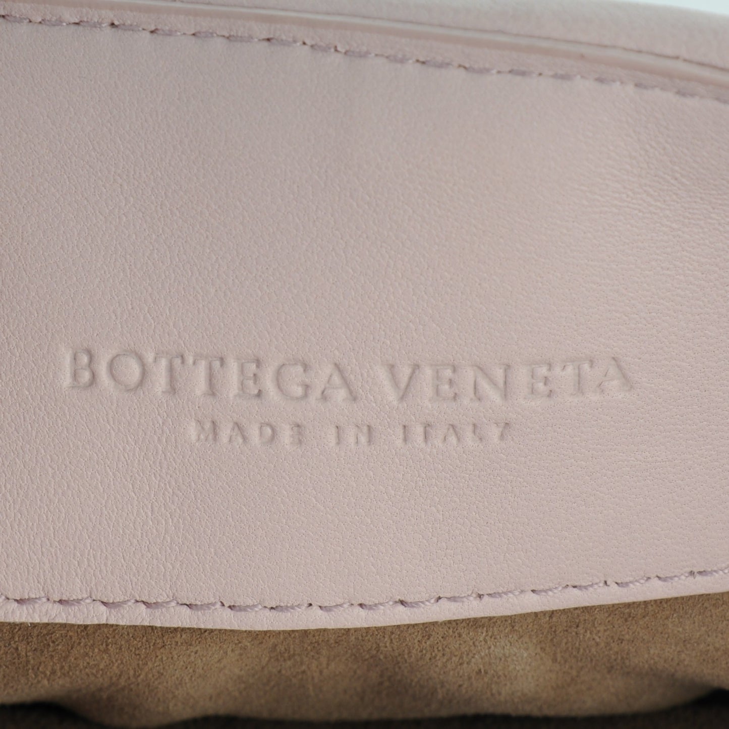 Nappa Intrecciato Baby Olimpia Shoulder Bag Rose Buvard