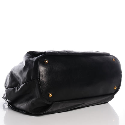 Prada Nappa Drawstring Tote Black 4 of 10