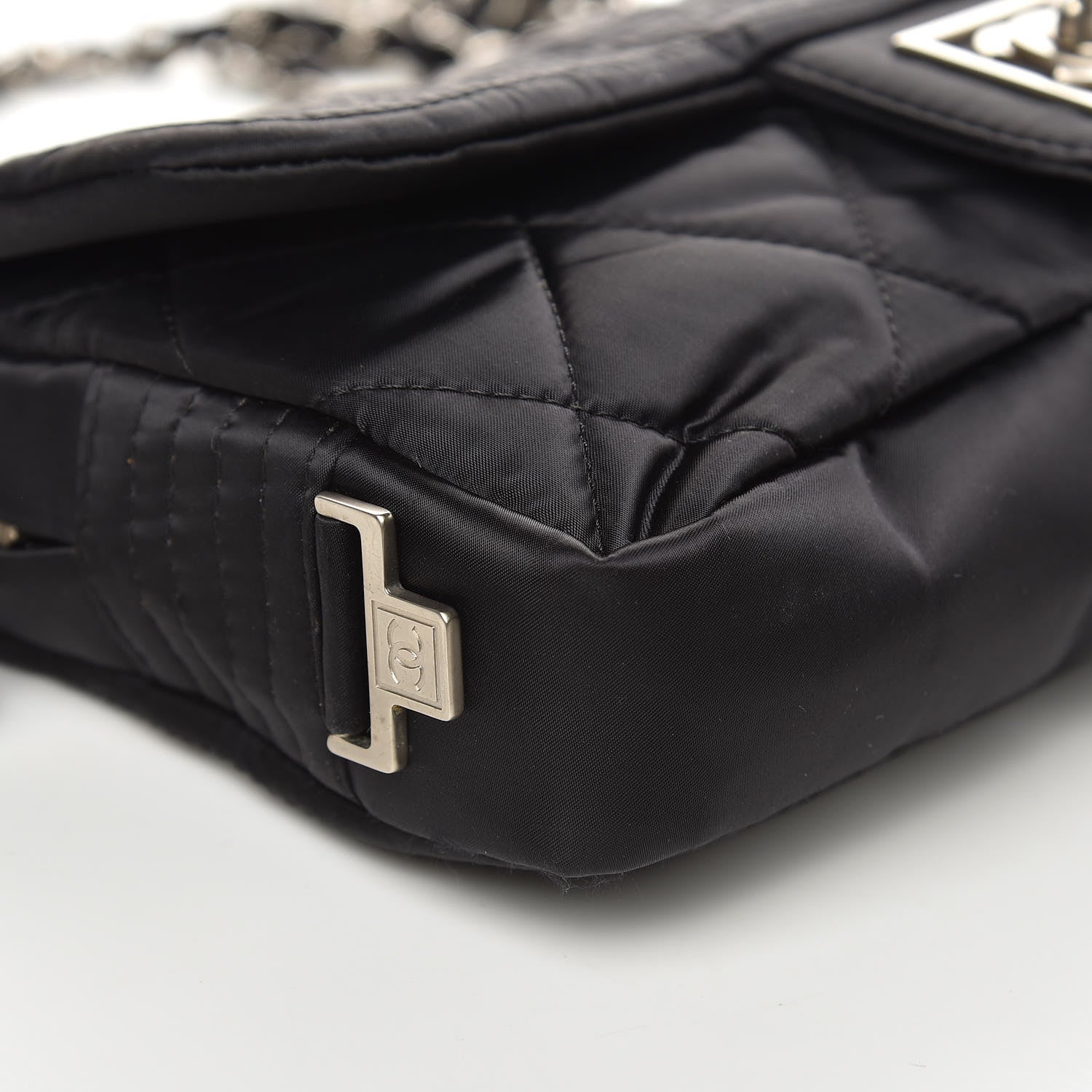 Chanel Nylon Ski Sport Flap Black 8 of 14