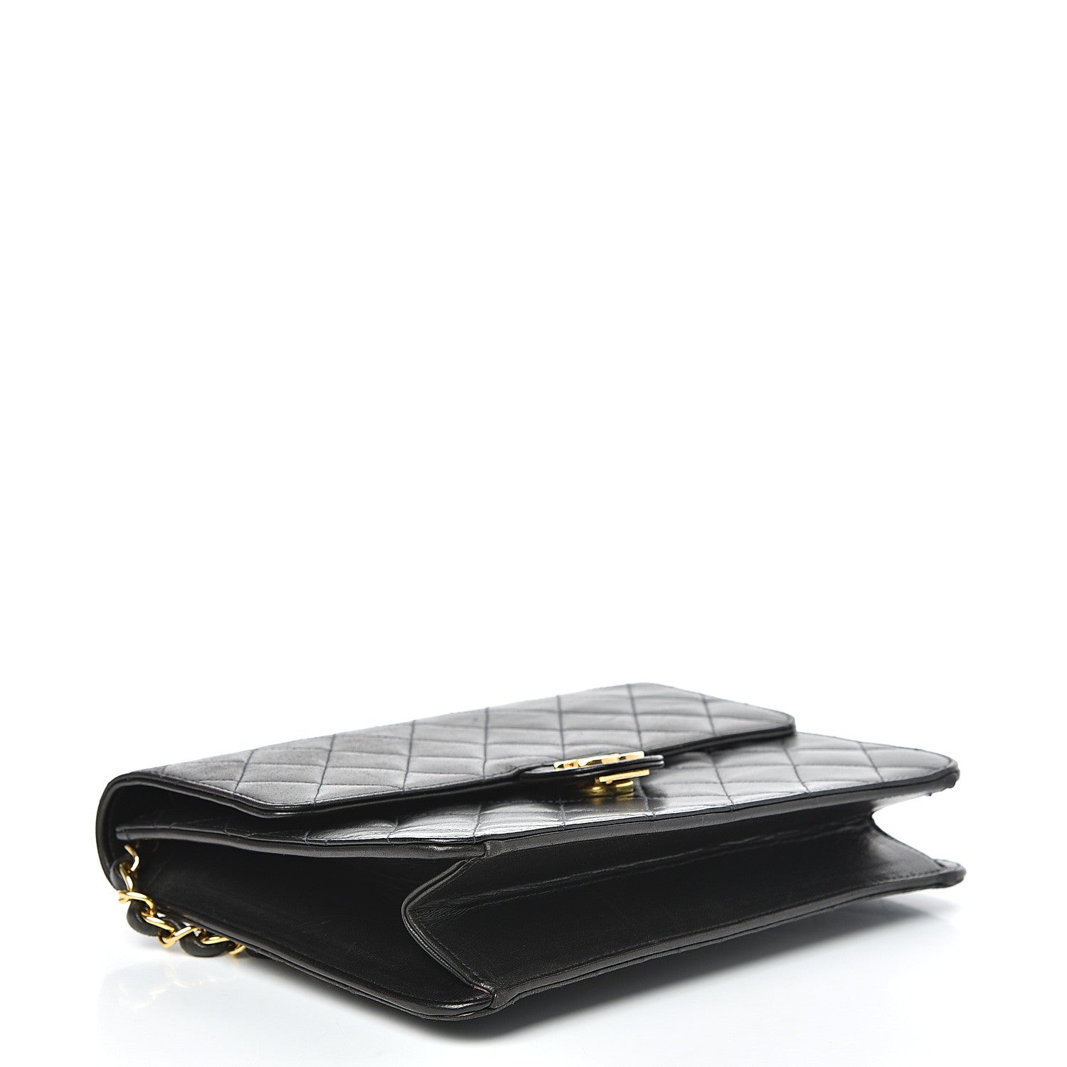 Chanel Lambskin Quilted Small Single Flap Bag Black 4 of 15