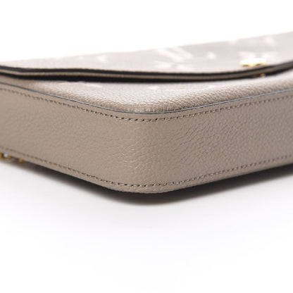Louis Vuitton Empreinte Monogram Giant Felicie Pochette Tourterelle Creme 11 of 13